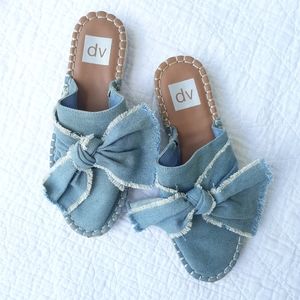 Dolce Vita Denim Bow Mules size 6.5